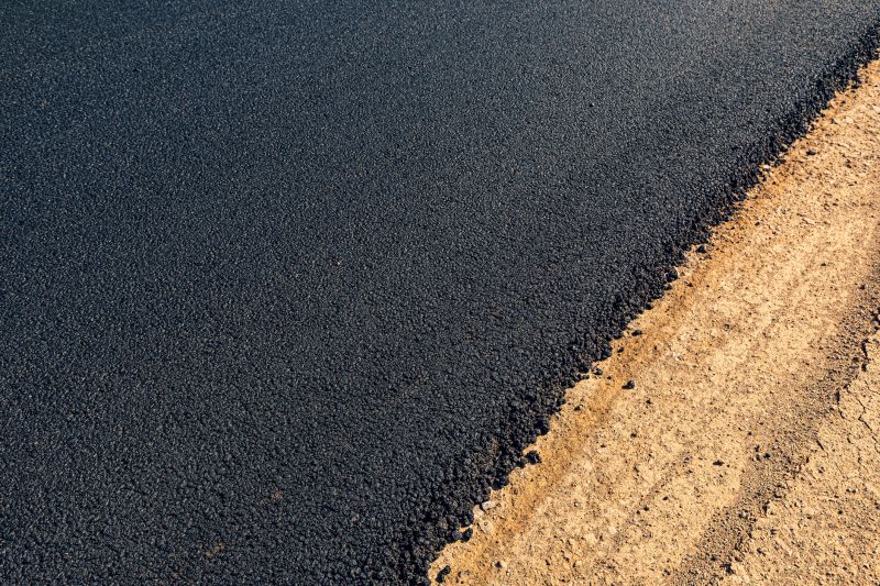 Freshly Sealed Asphalt Surface