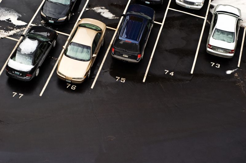 Sealed Parking Lot